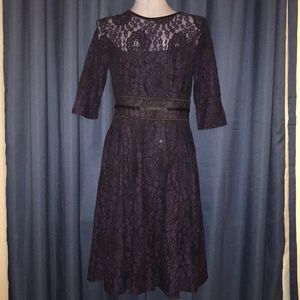 Black and Purple Lacs Miusol dress